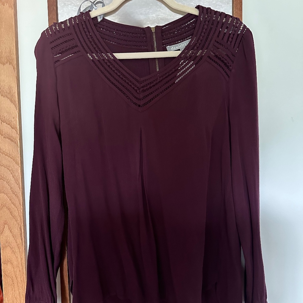 Daniele Rainn purple blouse NWT
